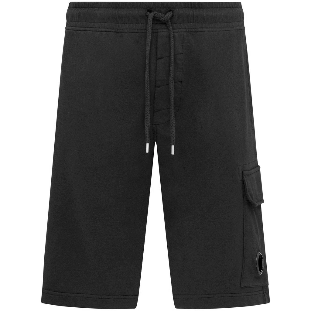 CP Company Micro Lens Fleece Shorts - Black 999
